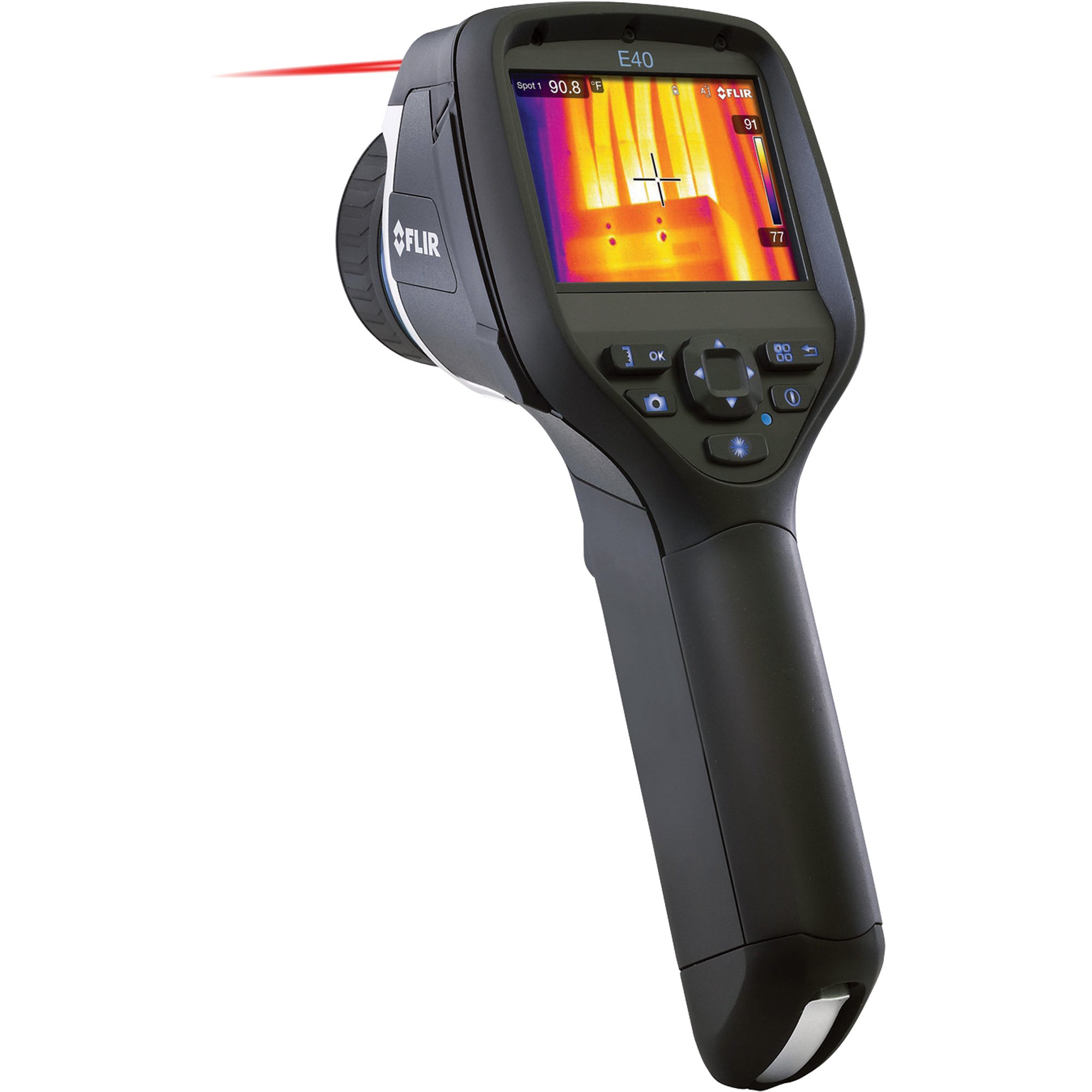 FLIR E40 Compact Thermal Imaging Camera with 160 x 120 IR Resolution and MSX, Model# FLIR E40